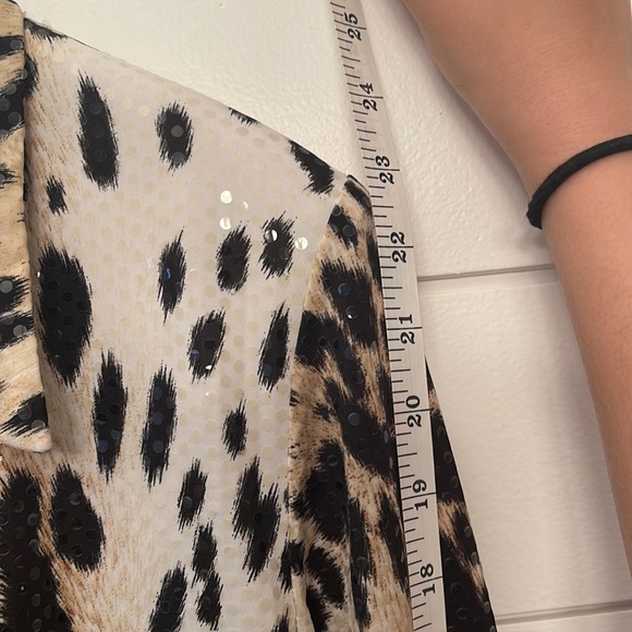 Joseph Ribkoff sequin Leopard Jacket - Picture 8 of 16